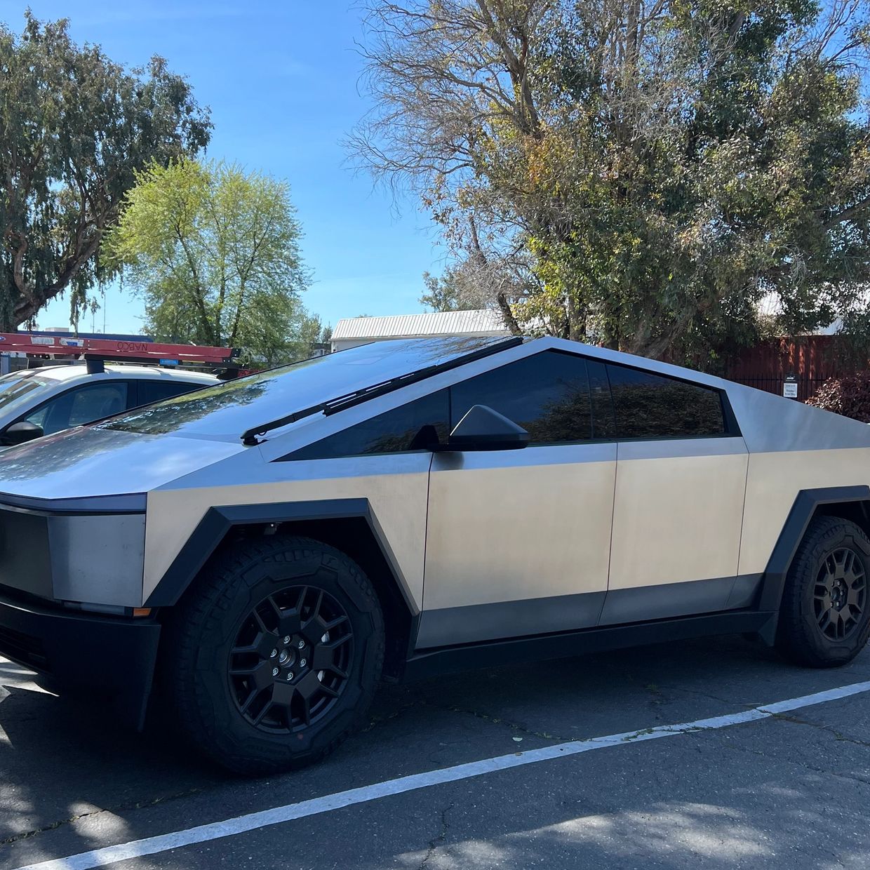 2024 Tesla Cyberbeast Ceramic window tint by The Dark Side Tint in Stockton Ca