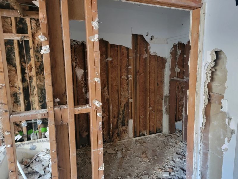 Demolition of 2 bedroom apartment