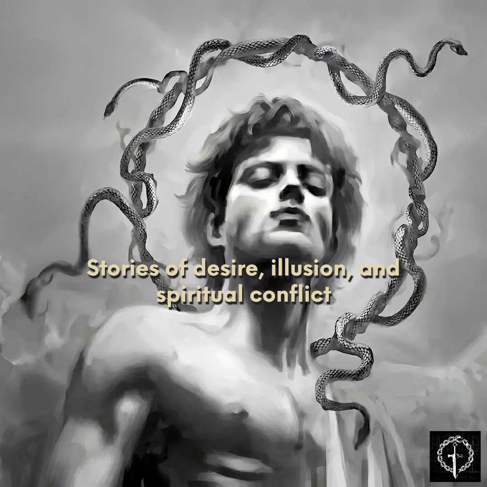 Depicts Anthony Adoré, author of Confessions to the Empty Chair and Fractions of the Soul.