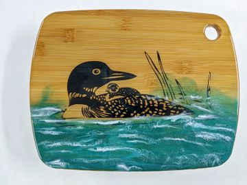 Sunset on Bamboo Small Resin Cutting Board – Fyre Art Studio