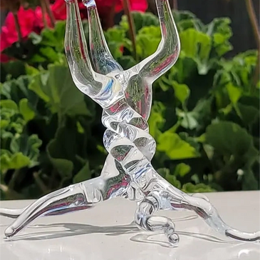 custom made blown glass, glass statue for blown glass crystal ball