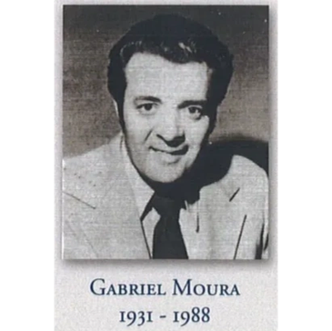 Black and white portrait of Gabriel Moura (1931-1988).