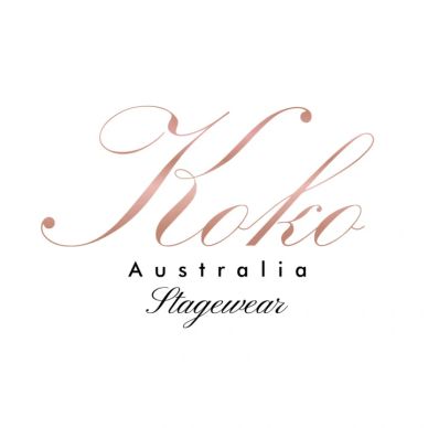 Elegant logo for Koko Australia Stagewear in stylish fonts.