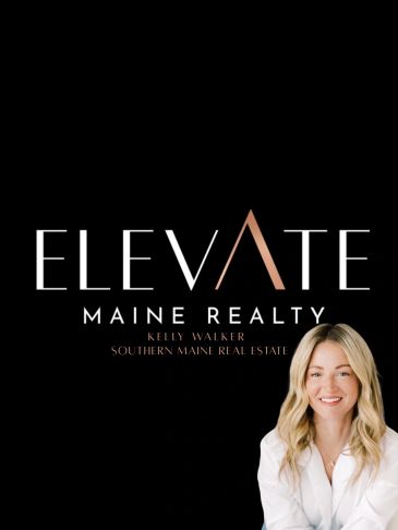 Real estate branding with a professional woman's photo.