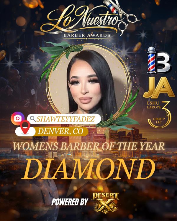 Award-winning women's barber Diamond from Denver, CO.
