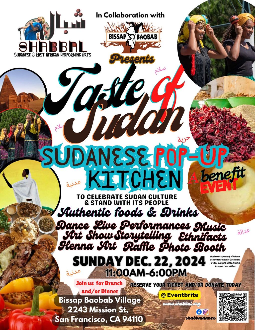 Taste of Sudan: Sudanese pop-up kitchen event in San Francisco celebrating culture with food, dance, and art.