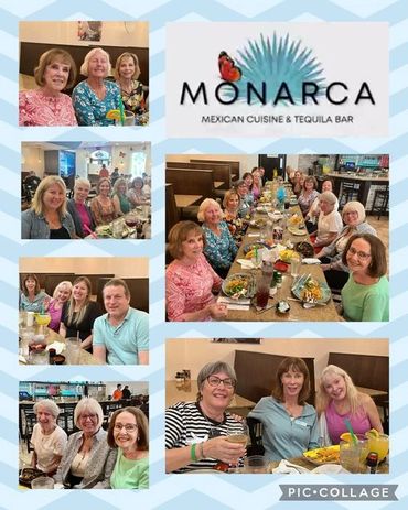 Group enjoying a lively meal at Monarca Mexican Cuisine &amp; Tequila Bar.
