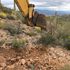 Very hard rock conditions during a perc test in Tucson