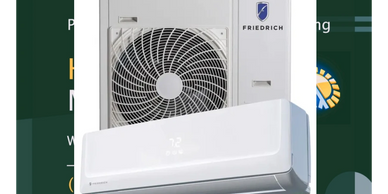 Mini split system, heating and cooling, Friedrich