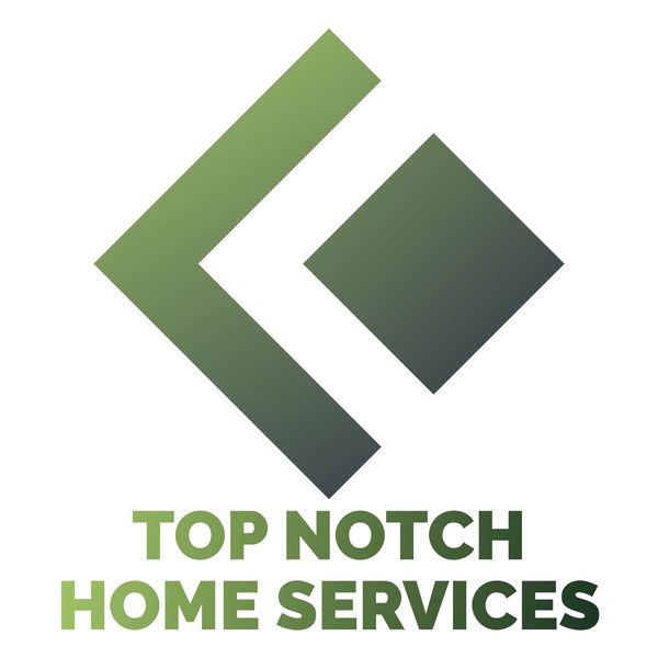Modern green gradient logo for Top Notch Home Services.