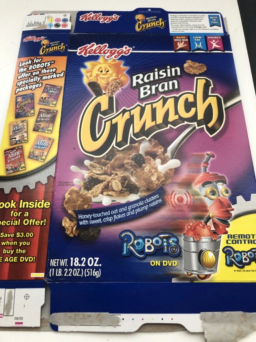 ca. 2005 Raisin Brand - Robots movie box