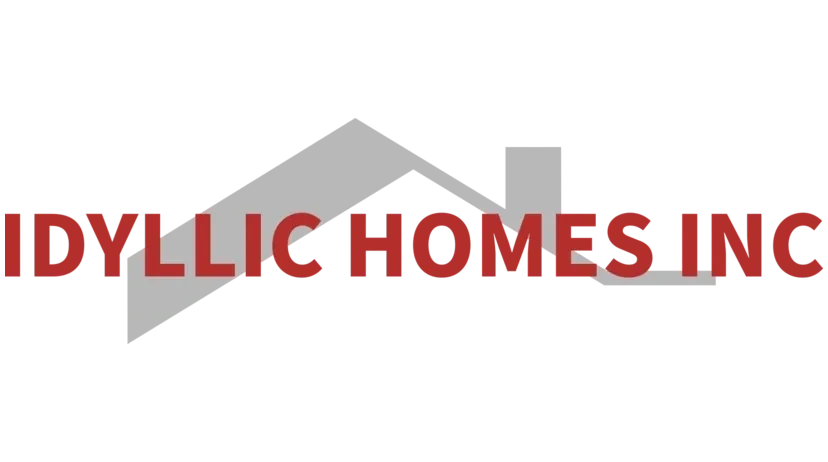 Logo for Idyllic Homes Inc featuring a house roof design.