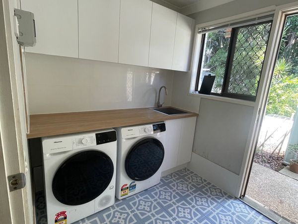 Laundry Renovation completed in Burleigh Heads, Gold Coast