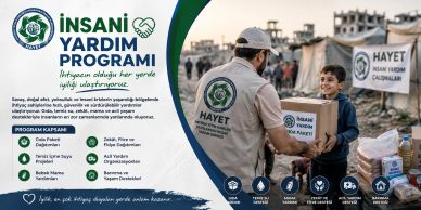 İnsani Yardım Programı ile ihtiyaç sahiplerine destek.