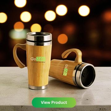 Best Corporate Gifting and Welcome kits in bangalore, The Sustainable Bamboo Travel Trumbler.
