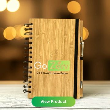 Best Corporate Gifting and Welcome kits in bangalore, Eco-Bamboo Executive Notebook Set