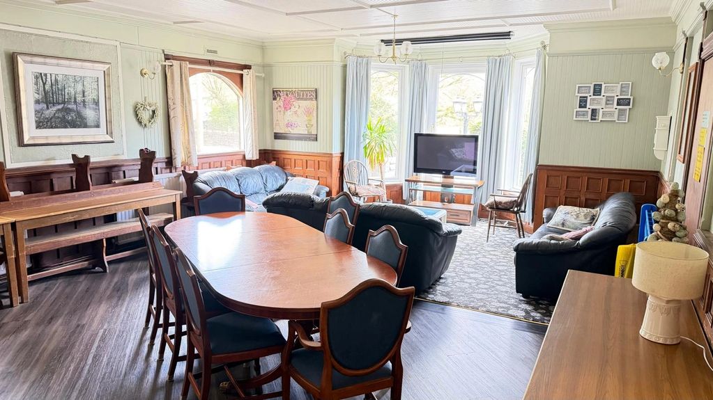 Large shared common rooms on ground floor, comprised of lounge, dining area and kitchen for everyone