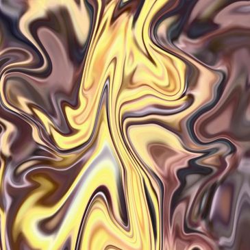Abstract swirls in yellow and brown with the word 'Snake' at the bottom.
