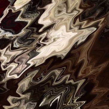 Abstract swirl of brown, cream, and black colors creating a wavy pattern.