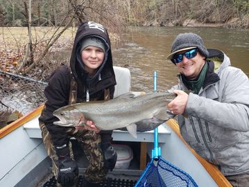 Steelhead fishing the White River