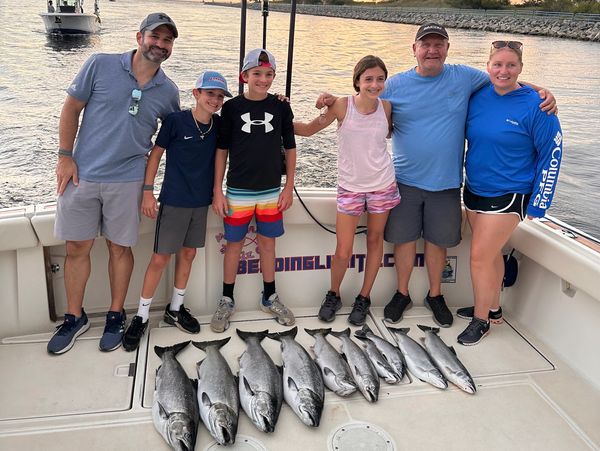 Family Lake Michigan Charter Fishing Muskegon Michigan