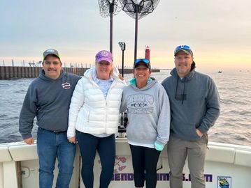 Charter Fishing Lake Michigan out of the port of Muskegon