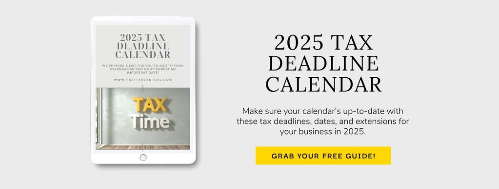 2025 Tax Deadline Calendar