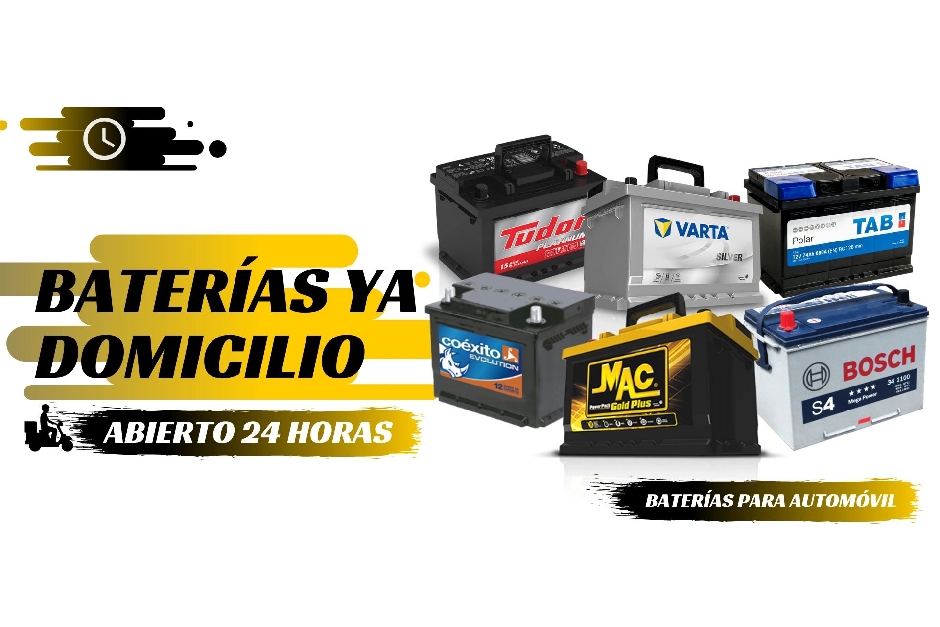 Baterías Ya Domicilio - Marca, Baterias, Marca, Piezas De Automóvil