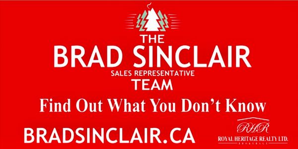 The Brad Sinclair Team Real Estate logo. Your inside source for cottage country real estate realtor