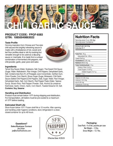 A delicious balance of hot, sweet and tart flavor profiles, this chili sauce is ideal for a stir-fry