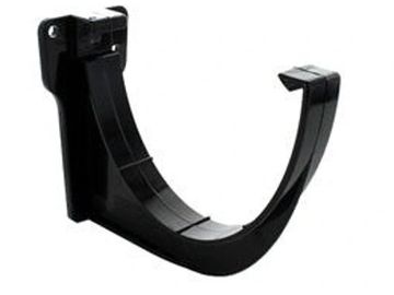 Black round fascia bracket