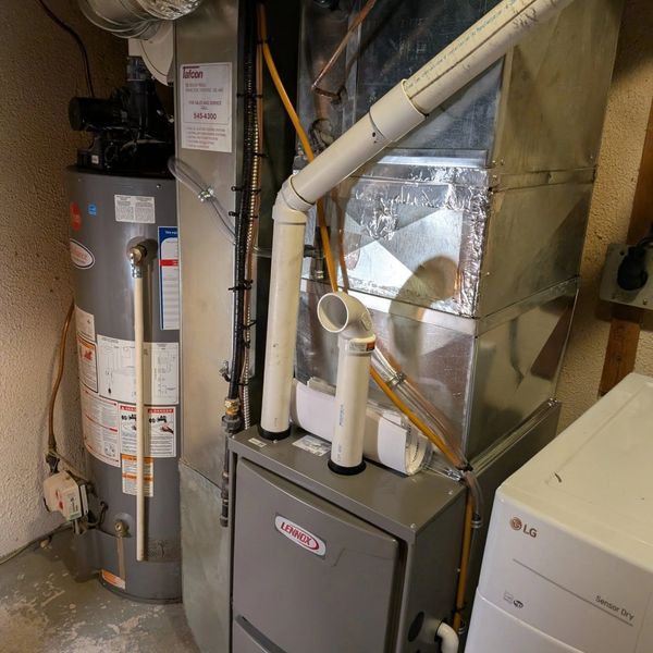 Furnace and hot water tank