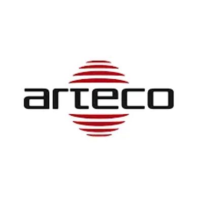 Arteco company logo with red circular design.