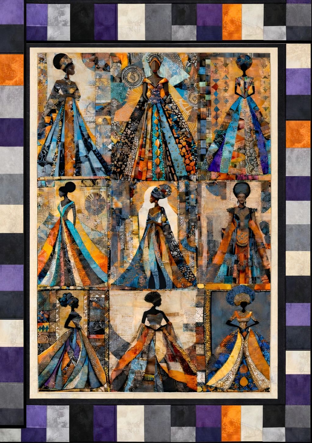 Quilt image  shown for inspiration only, you receive only the panel. 