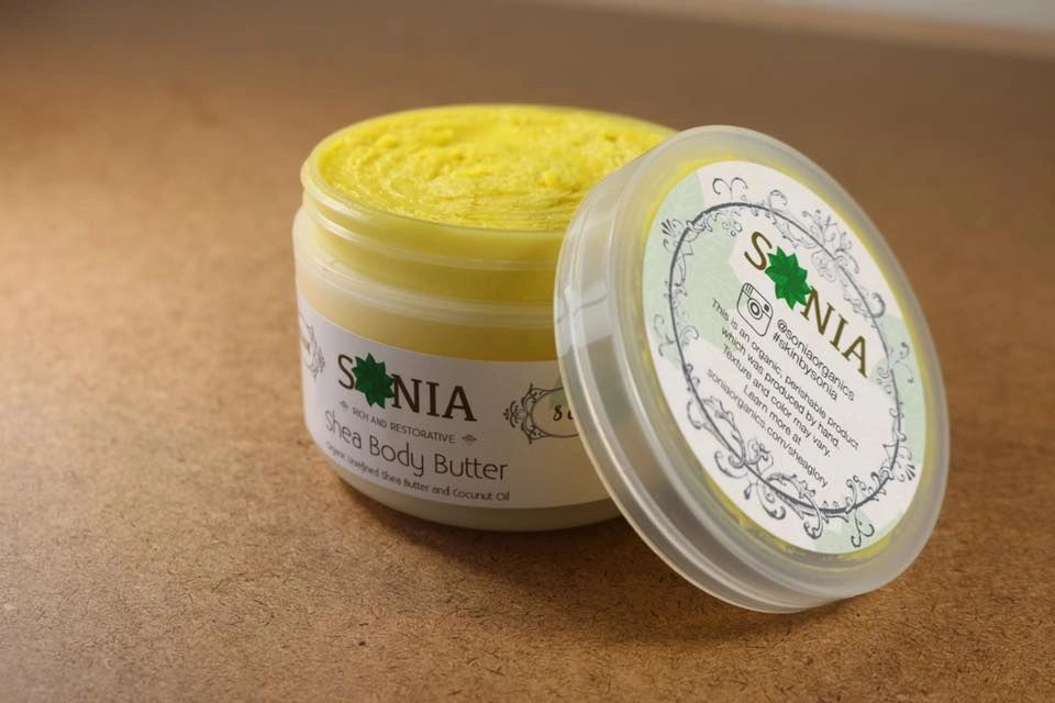 SONIA Organics Signature Shea Body Butter 8 OZ.