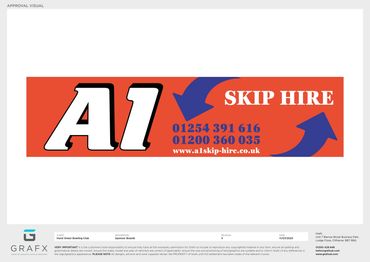 A1 skip hire company logo.