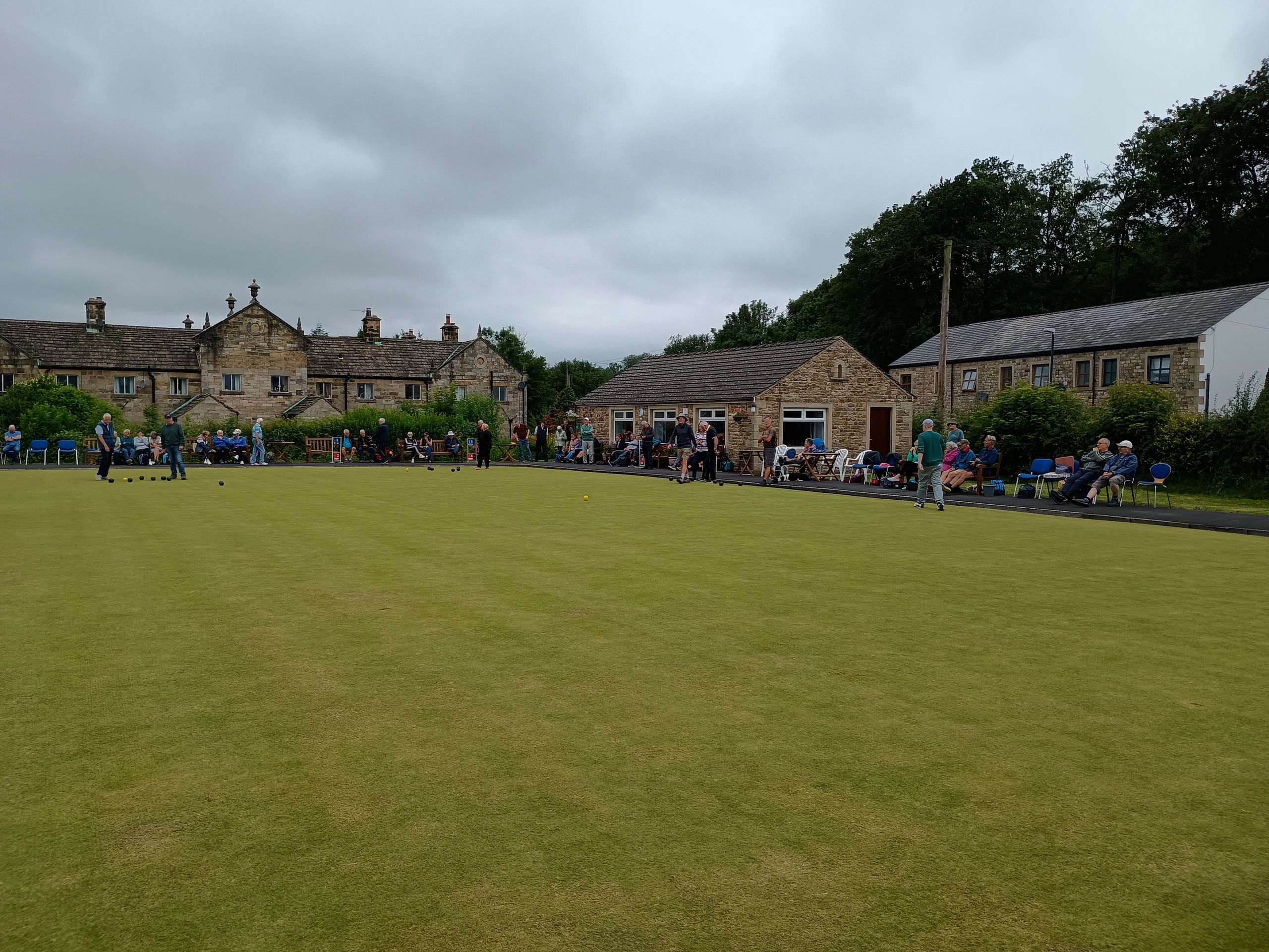 David Jacques and Richard Wilkinson taking part in the Hyndburn Vets Doubles competition.
