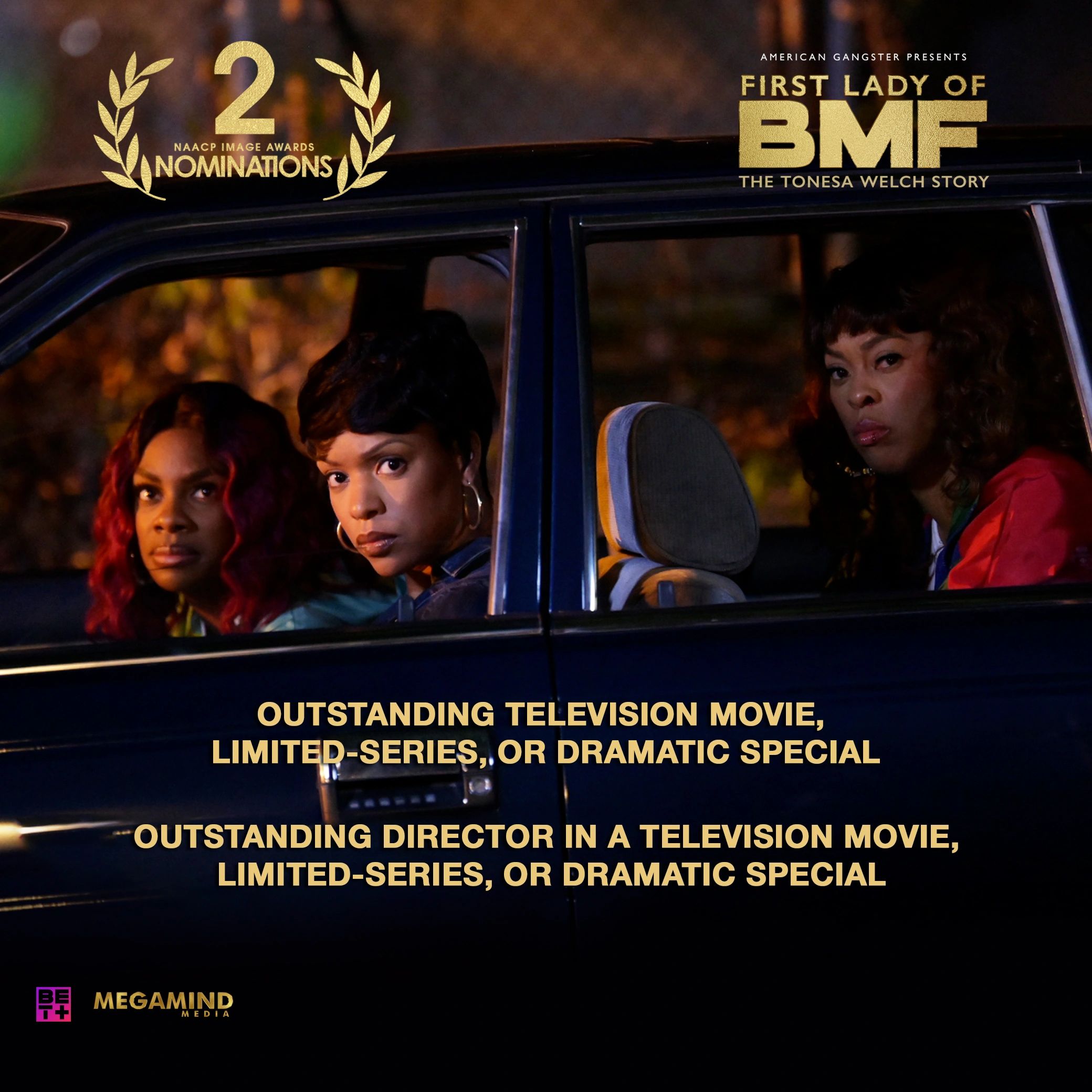 Jess Hilarious, Michelle Mitchenor, plotting in The First Lady of BMF: The Tonesa Welch Story (BET+)