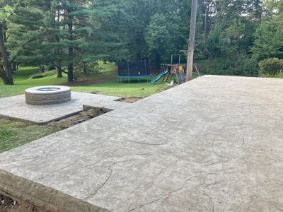 Caesarstone concrete ideas, decorative concrete installation, concrete contractor in Michigan 