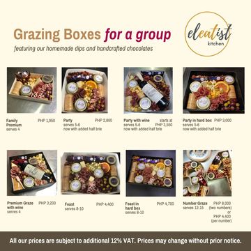 ELEATIST KITCHEN GRAZING BOXES FOR A GROUP