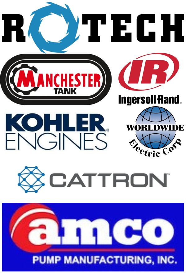 Collage of industrial company logos.
