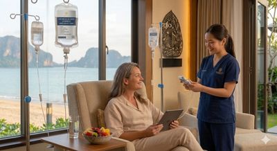 IV drip in your hotel or villa in Phuket. Ant-aging, hangover, food poisoning, beauty treatment