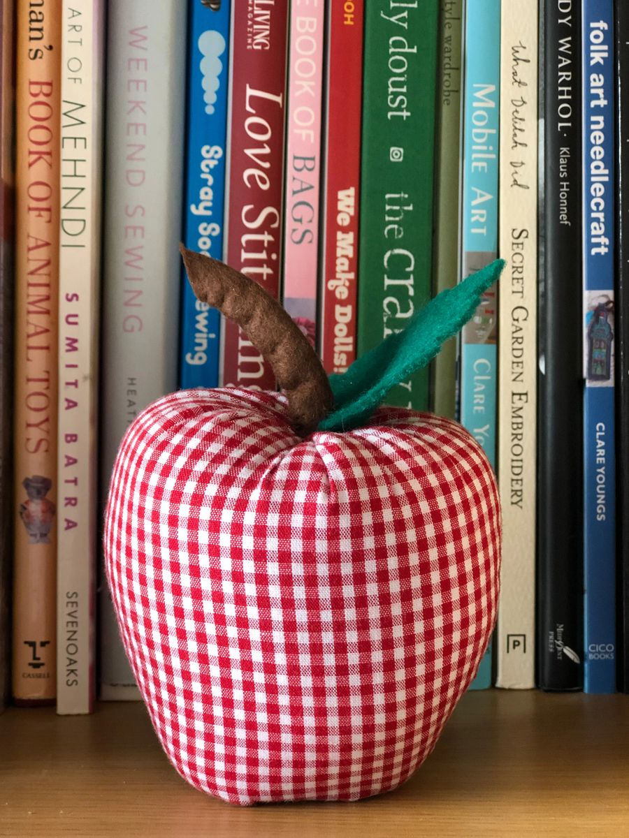 Fabric Apple sewing pattern and tutorial PDF