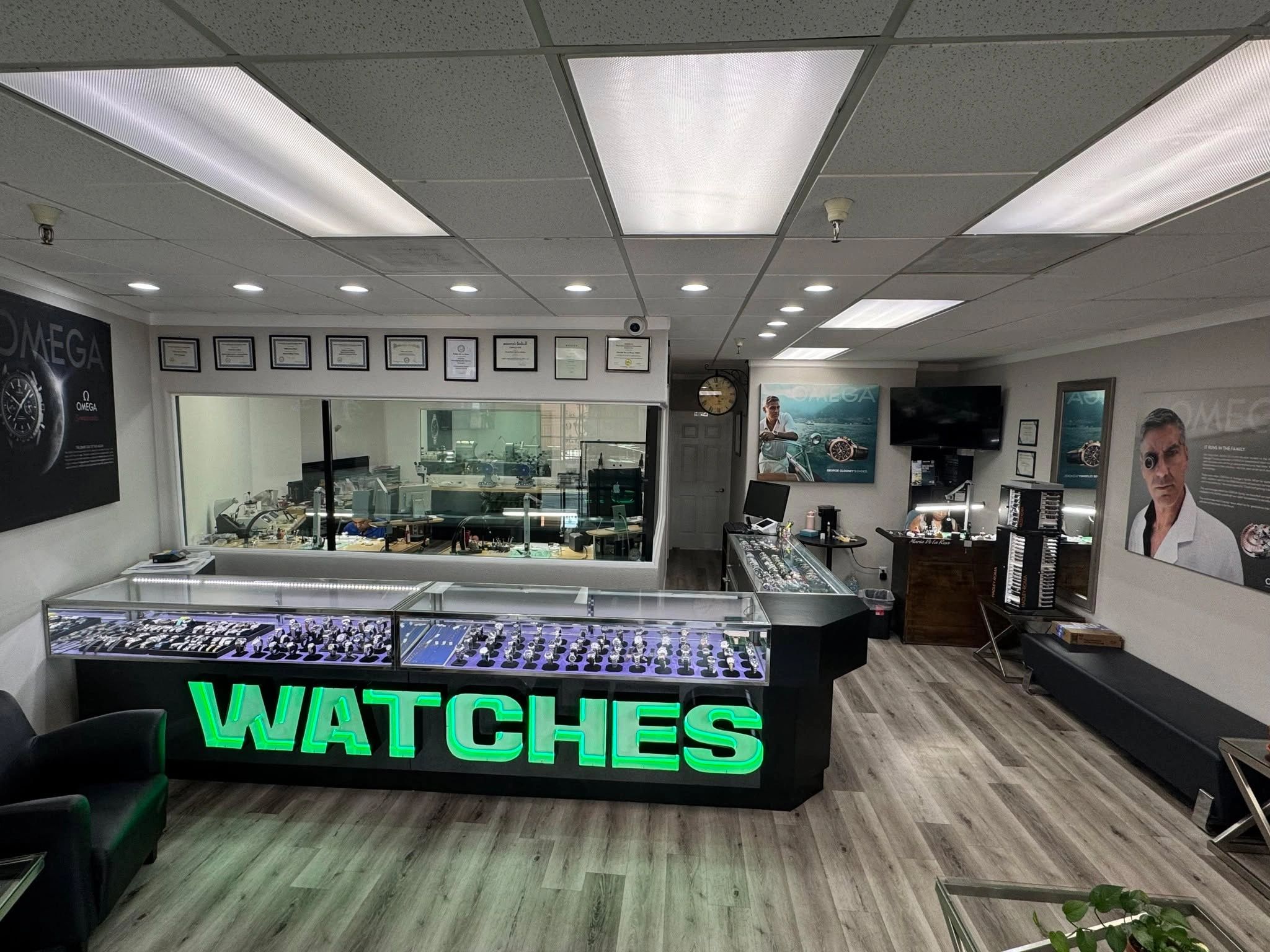 Watch show room and repair facility
