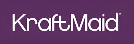 KraftMaid logo on a purple background.