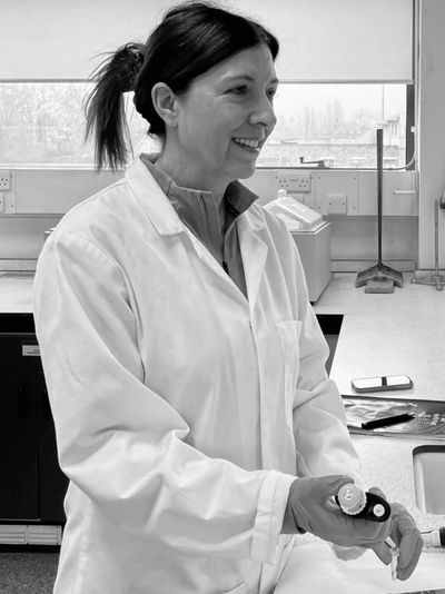 Claire extracting DNA in the lab