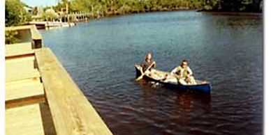 Complementary canoes for guests