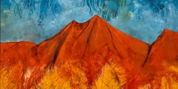 Ko Wharepapa te Maunga, acrylic on canvas 117x160cm