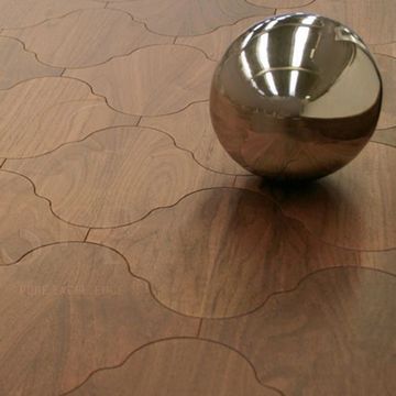 Wood flooring with a natural texture