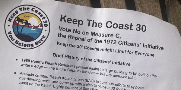 Photo of a printed copy of the Brief History of the Citizens' Initiative